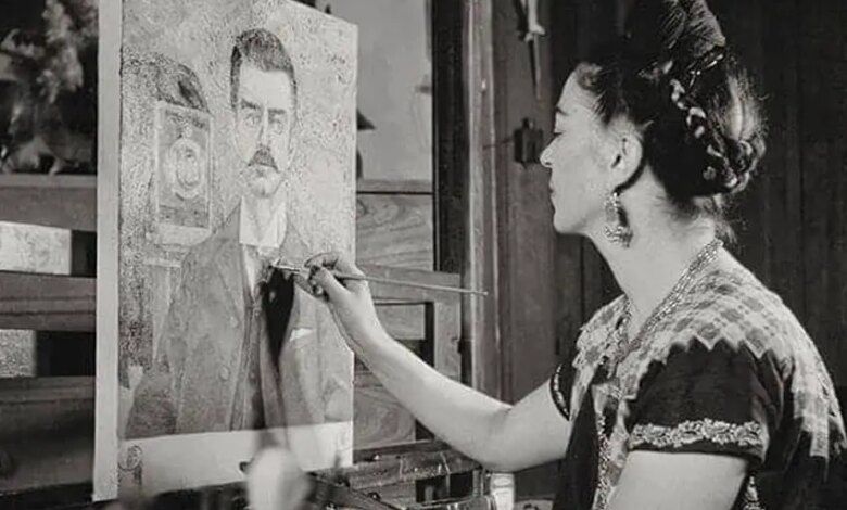 Frida Kahlo Painting Her Father Fridakahlo.org .jpg