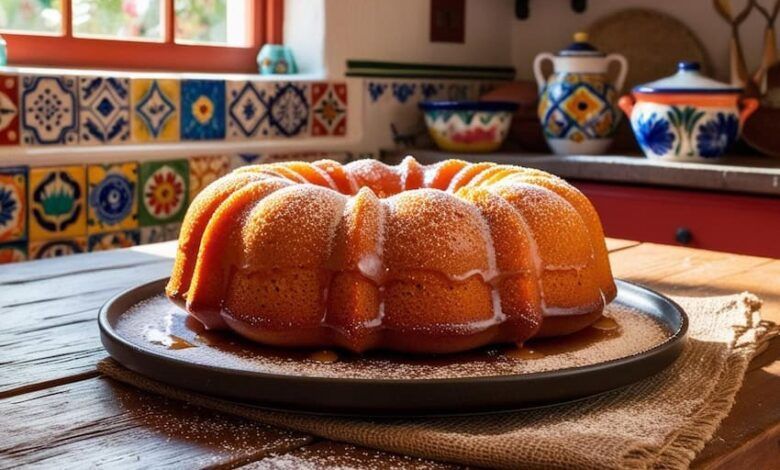 Mexican Grapefruit Bundt Cakein A Traditional Mexican Kitchen.jpg
