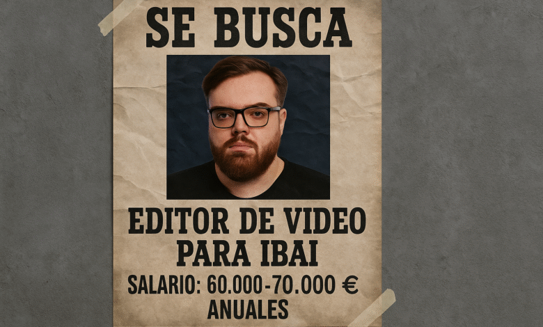 Editor de video Ibai Llanos, imagen generada con IA